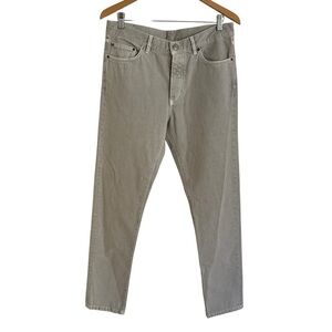 Like New Zegna Mens 33 X 32 Slim fit Light gray Jeans Denim 100% Cotton Designer